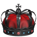 black red crown