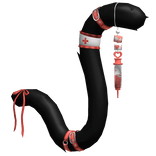 Black Red Cute Medic Nurse Cat Tail