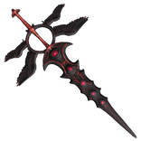 Black Red Demonic Sword