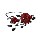 [🌹] Black Red Enchanted Rose Necklace 1.0