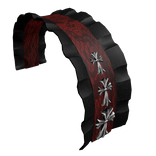 black red  gothic headdress