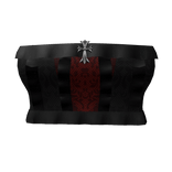 black red  gothic reg top