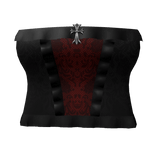 black red  gothic vcut dress