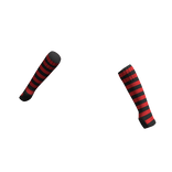 Black Red | Arm Warmers Sleeves Fingerless