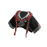 Black Red Scarf Crop Top