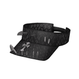 Black Reptile Spiked Chrome Visor
