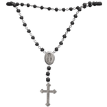 black rosary necklace