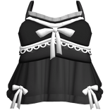 ♰ black ruffled dress ♰