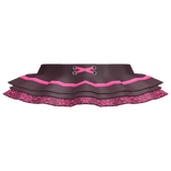 Black Ruffled Pink Skirt ♥ [ Blush Fashion ]