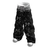 Black Saggy Skull Boxer Jeans