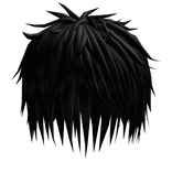 Black Scene Messy Spiky Emo Hair