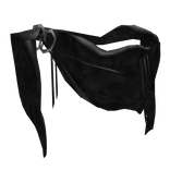 black seka threaded thrasher neck scarve