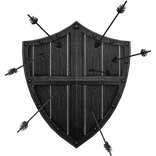 Black Shield w/ Arrows