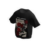 BLACK SHIRT ROSE MAN - MKJZT