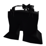 black shirt with bows