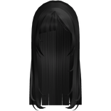 ♡  black shoujo straight anime wispy cut