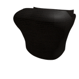 Black Shoulderless Crop Top