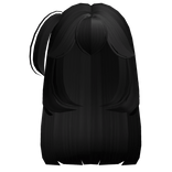 black side pony straight hair