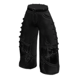 Black Sigil Y2K Wide Denim