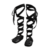 Black Silk Ribbon Ballet Slippers 🫐