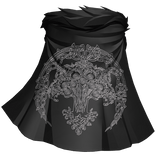 Black Silver Heraldic Cape