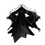 Black Silver Ornate Royal Dress