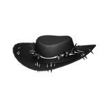 Black Silver Thorn Cowboy Hat