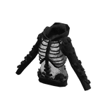 Black Skeleton Knit Hoodie [PBR]