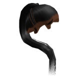Black Sleek Stitch Braid Ponytail
