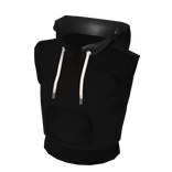 Black Sleevless Hoodie