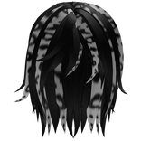 Black Snow Leopard Emo Long Messy Vkei Boy Hair