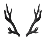 Black Sparkle Time Antlers