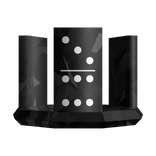 Black Sparkle Time Domino Crown