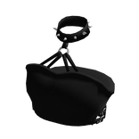 Black Spike Choker Crop Top