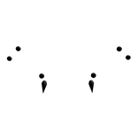 Black Spike Piercings Mouth Studs (Fits SSHF)