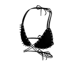 Black Spiked Crop Top