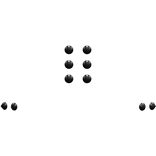 Black Spiked Triple Erl Piercing Set