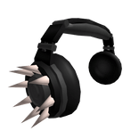 Black Spikey Headphones