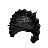 Black Spikey Hood w/ Black Hat