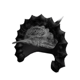 Black Spikey Hood w/ Grey Hat