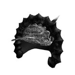 Black Spikey Hood w/ White Hat