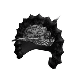 Black Spikey Hood w/ White Hat V2