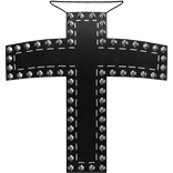 black spiky cross pendant