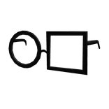 Black Square and Circle Glasses