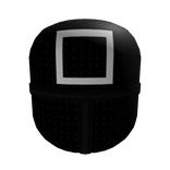 Black Square Squid Game Mask V2