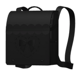 ♡꒰ black stiched ruffled bow randoseru