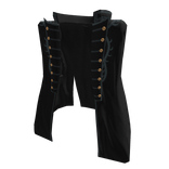 ♾️ Black Storm Demon warrior trench coat (PBR)