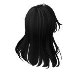 Black Straight Cute Anime Hair