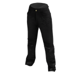 Black Streetwear Patch Jeans