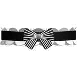 Black Striped Bow Choker Cutesy Kawaii